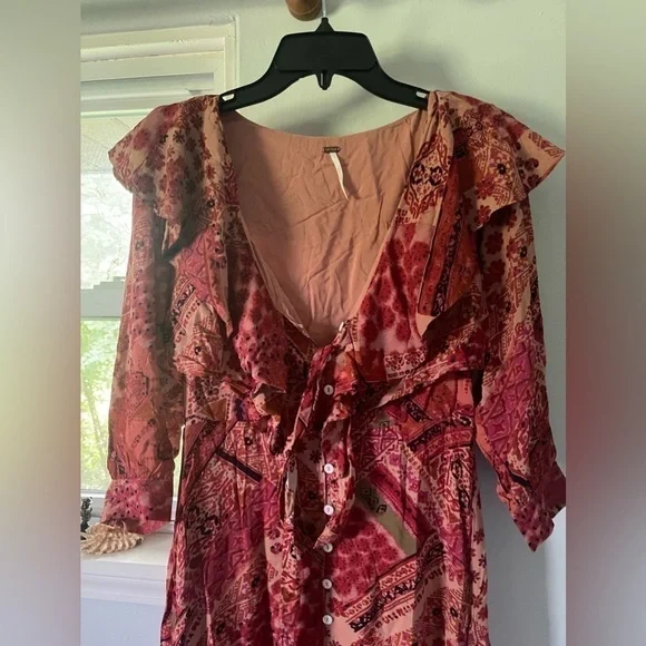 Free People  Lennon Dress in Primrose Combo - Picture 4 of 6